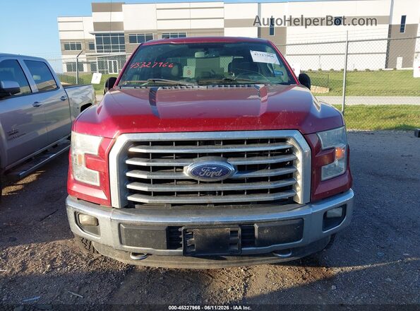 1FTEW1EF9GFA57280 2016 FORD F150 Burgundy Սարքավորումների վահանակի տեսք