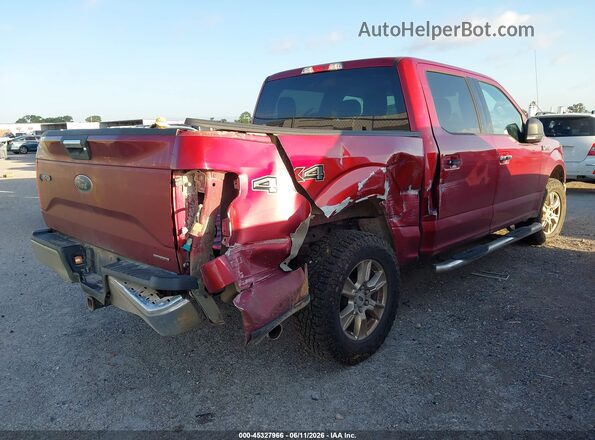 1FTEW1EF9GFA57280 2016 FORD F150 Burgundy Հետևի աջ