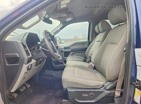 1FTEW1EF9GFD27897 2016 FORD F150 Blue Вид салону спереду