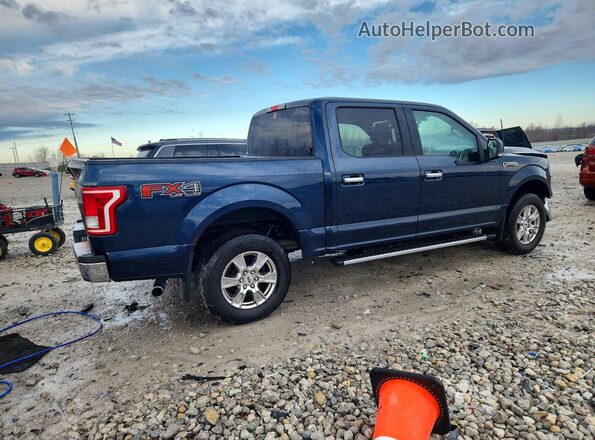 1FTEW1EF9GFD27897 2016 FORD F150 Blue Задня права чверть