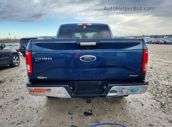 1FTEW1EF9GFD27897 2016 FORD F150 Blue Вид ззаду