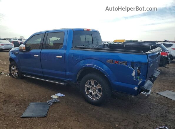 1FTEW1EF9GKD41712 2016 FORD F150 Blue Задня ліва чверть