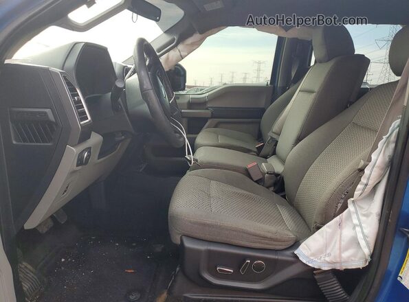 1FTEW1EF9GKD41712 2016 FORD F150 Blue Вид салону спереду