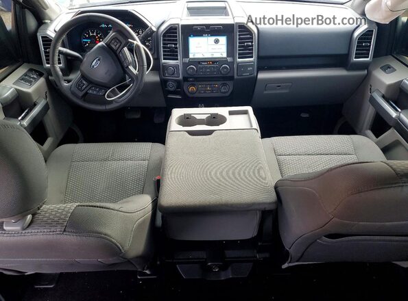 1FTEW1EF9GKD41712 2016 FORD F150 Blue Вид панелі приладів