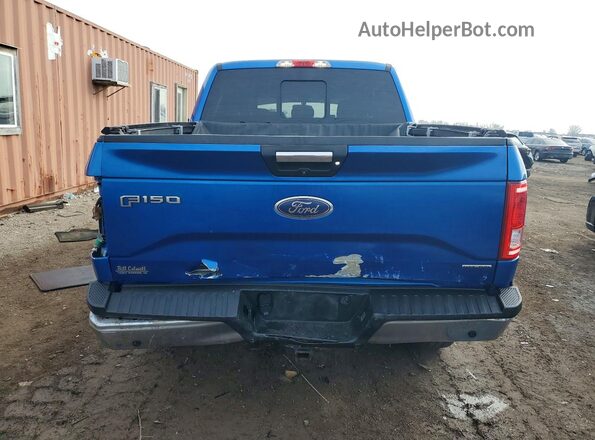 1FTEW1EF9GKD41712 2016 FORD F150 Blue Вид ззаду