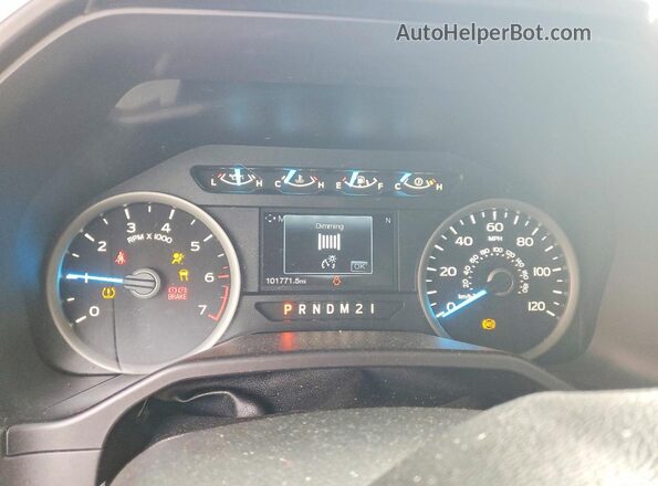 1FTEW1EF9GKD41712 2016 FORD F150 Blue Вид щитка приладів