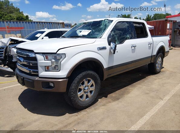 1FTEW1EFXGFD33689 2016 FORD F150 White Առջևի ձախ երեք քառորդ տեսարան