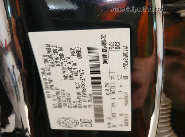 1FTEW1EFXGKE51572 2016 FORD F150 Black 