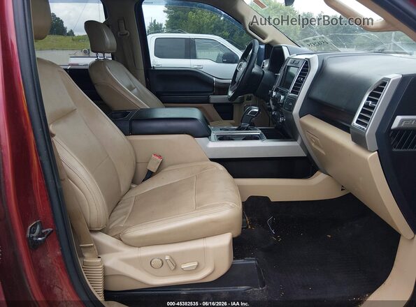 1FTEW1EFXGKE60871 2016 FORD F150 Red წინა სალონის ხედი