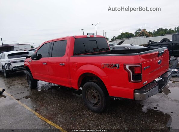 1FTEW1EFXGKF64177 2016 FORD F150 Red Widok wnętrza 360 stopni