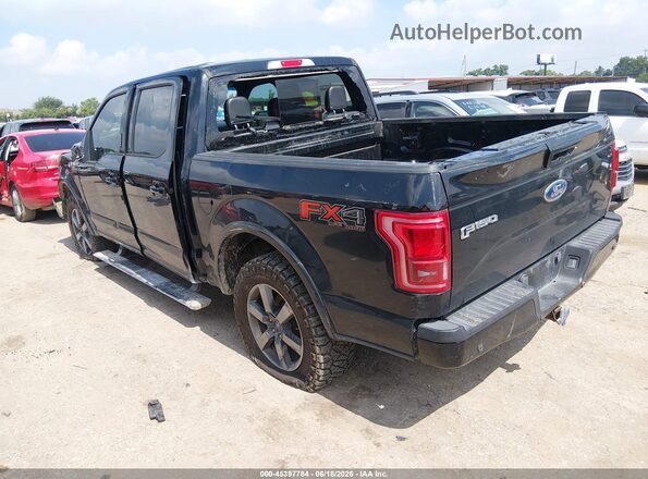 1FTEW1EFXHFB21280 2017 FORD F150 Черный Задняя левая четверть