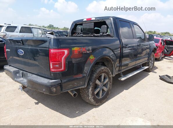 1FTEW1EFXHFB21280 2017 FORD F150 Черный Задняя правая четверть