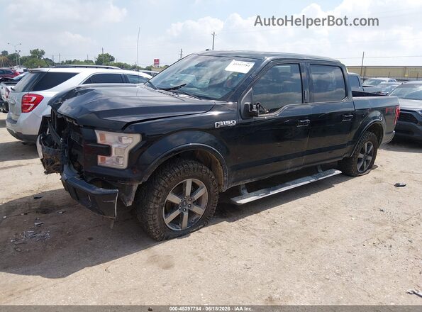 1FTEW1EFXHFB21280 2017 FORD F150 Черный Передняя левая четверть