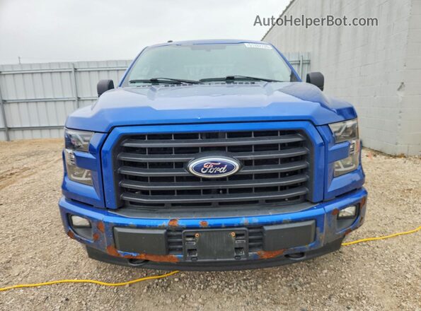1FTEW1EFXHKD29960 2017 FORD F150 Blue Widok z przodu
