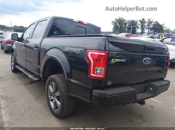 1FTEW1EG0GFA49352 2016 FORD F150 Black Հետևի ձախ