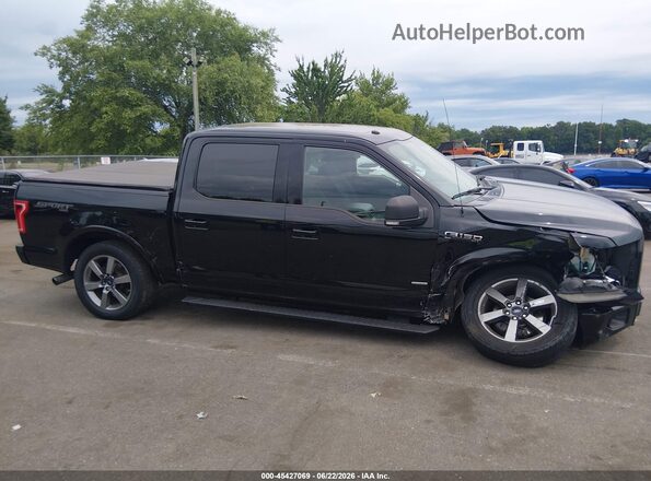 1FTEW1EG0GFA49352 2016 FORD F150 Black Սալոնի հետևի տեսք