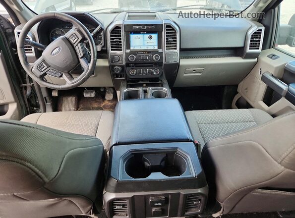 1FTEW1EG0GFB24986 2016 FORD F150 Green წინა პანელის ხედი