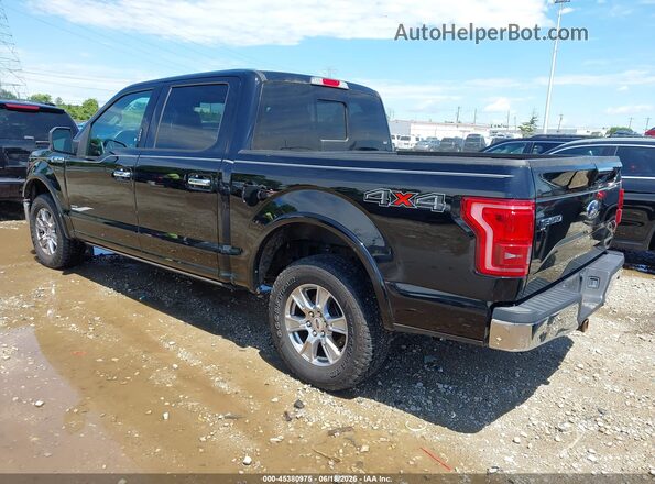 1FTEW1EG0GFD15078 2016 FORD F150 Black Tył lewy