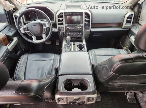 1FTEW1EG0HKE43670 2017 FORD F150 Red Dashboard view
