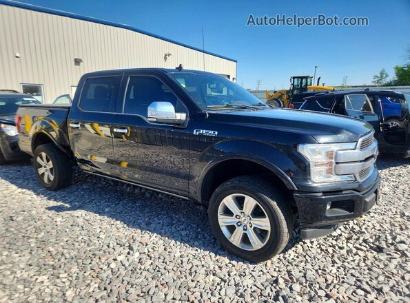 1FTEW1EG0JFB14224 2018 FORD F150 Black Przód prawy
