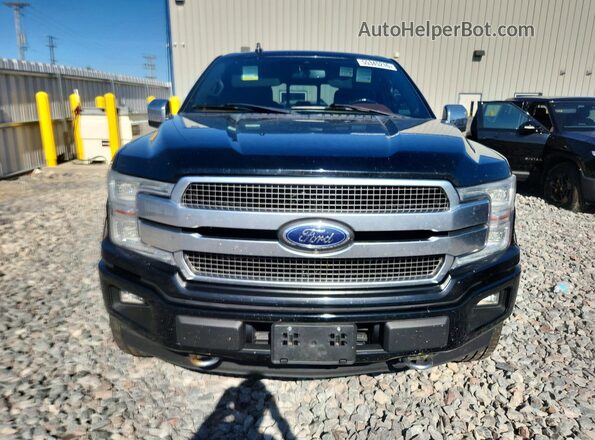 1FTEW1EG0JFB14224 2018 FORD F150 Black Widok z przodu