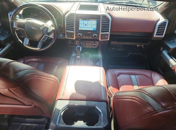 1FTEW1EG0JFB14224 2018 FORD F150 Black Widok deski rozdzielczej