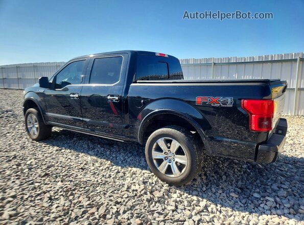 1FTEW1EG0JFB14224 2018 FORD F150 Black Tył lewy