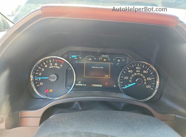 1FTEW1EG0JFB14224 2018 FORD F150 Black Widok zestawu wskaźników