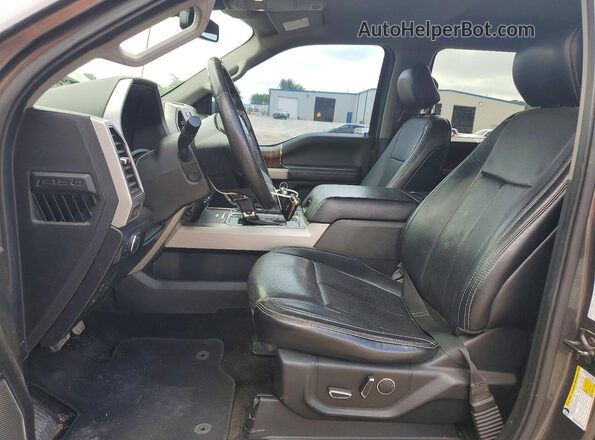 1FTEW1EG0JFD04735 2018 FORD F150 Black Vista interior delantera