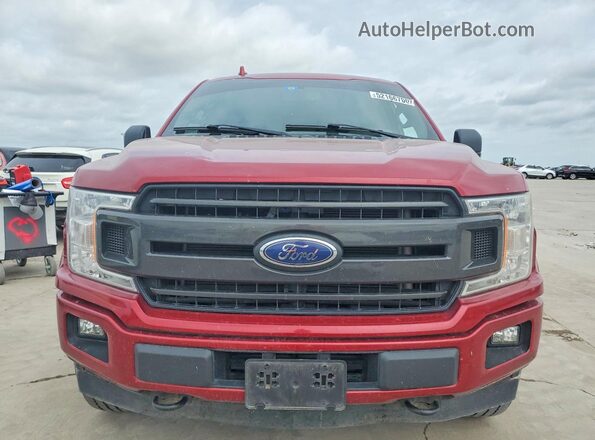 1FTEW1EG0JKD65932 2018 FORD F150 Burgundy წინა ხედი