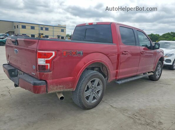 1FTEW1EG0JKD65932 2018 FORD F150 Burgundy უკანა მარჯვენა