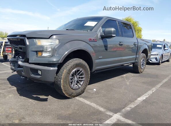 1FTEW1EG1GFA86409 2016 FORD F150 Серый Передняя левая четверть