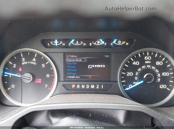 1FTEW1EG1GFD35615 2016 FORD F150 Gray უკანა სავარძლების ხედი