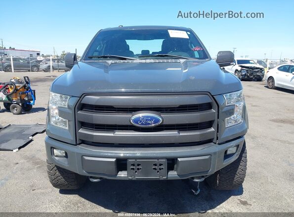 1FTEW1EG1GKE75638 2016 FORD F150 Серый Вид задней части салона