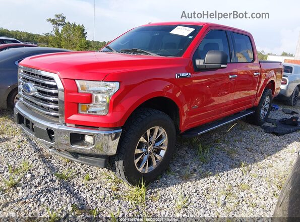 1FTEW1EG1HKD51273 2017 FORD F150 Red Vista tres cuartos delantera izquierda