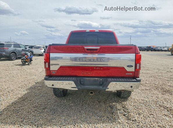 1FTEW1EG1JFC14719 2018 FORD F150 Maroon უკანა ხედი