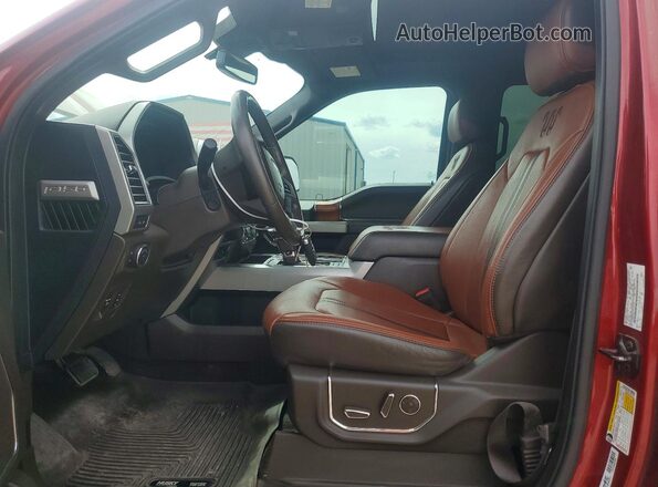 1FTEW1EG1JFC14719 2018 FORD F150 Maroon წინა სალონის ხედი