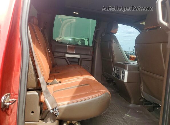 1FTEW1EG1JFC14719 2018 FORD F150 Maroon უკანა სავარძლების ხედი