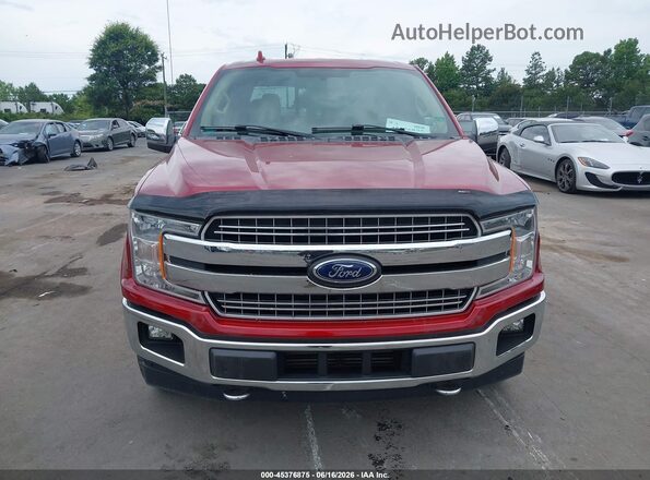 1FTEW1EG1JFC59496 2018 FORD F150 Burgundy Widok zestawu wskaźników