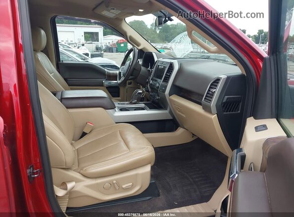 1FTEW1EG1JFC59496 2018 FORD F150 Burgundy Widok wnętrza z przodu