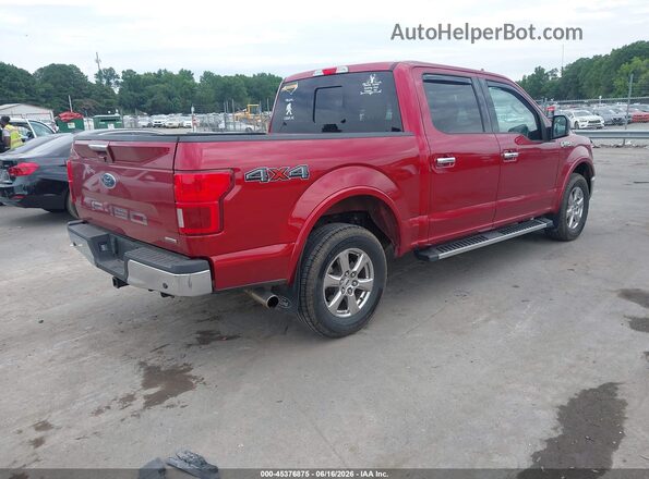 1FTEW1EG1JFC59496 2018 FORD F150 Burgundy Tył prawy