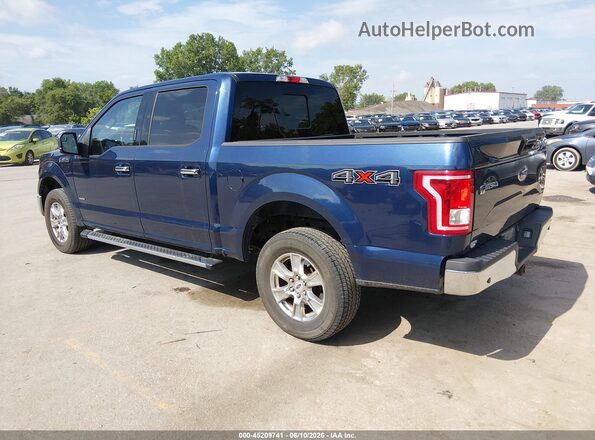 1FTEW1EG2HKE36705 2017 FORD F150 Синий Задняя левая четверть
