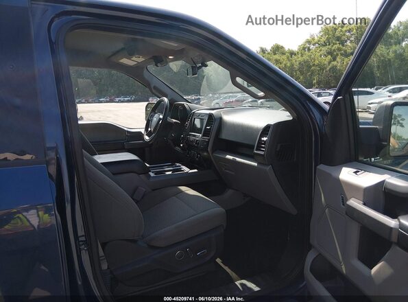 1FTEW1EG2HKE36705 2017 FORD F150 Синий Вид салона спереди