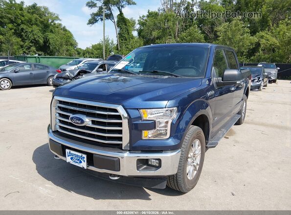 1FTEW1EG2HKE36705 2017 FORD F150 Синий Вид спереди