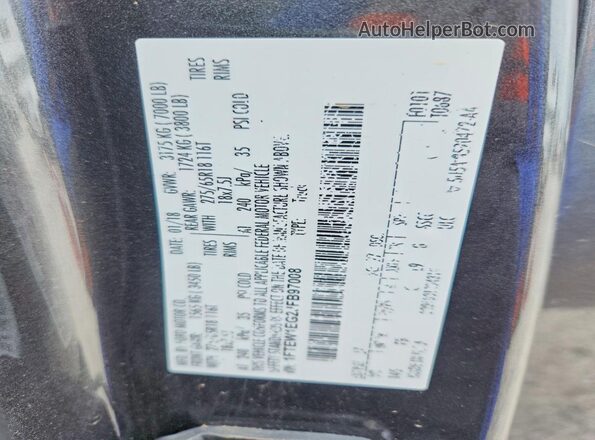 1FTEW1EG2JFB97008 2018 FORD F150 Charcoal Շարժիչի բաժամունքի տեսք