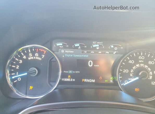 1FTEW1EG2JFC68059 2018 FORD F150 White Вид щитка приладів