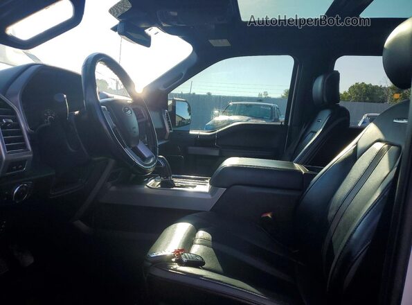 1FTEW1EG2JFC68059 2018 FORD F150 White Вид салону спереду