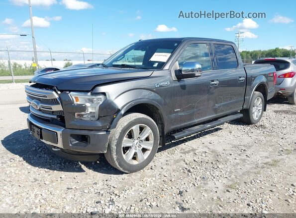 1FTEW1EG3GFA54447 2016 FORD F150 Gray Առջևի ձախ երեք քառորդ տեսարան