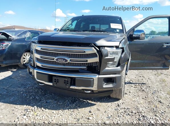 1FTEW1EG3GFA54447 2016 FORD F150 Gray Դիմացի տեսք