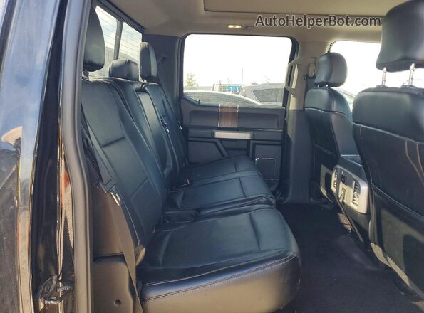 1FTEW1EG3GFC52042 2016 FORD F150 Black Vista de los asientos traseros